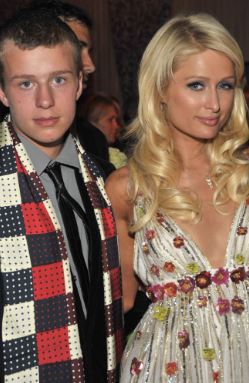 Conrad Hughes Hilton with his sister Paris Hilton